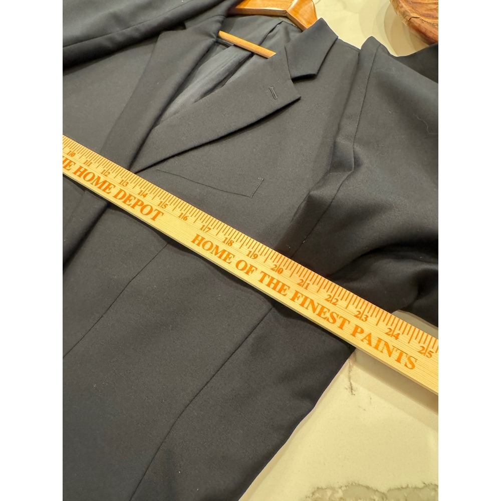 Lauren Ralph Lauren Mens 48L Navy Blue 100% Wool 2-Button Blazer Gold Buttons - Picture 8 of 10